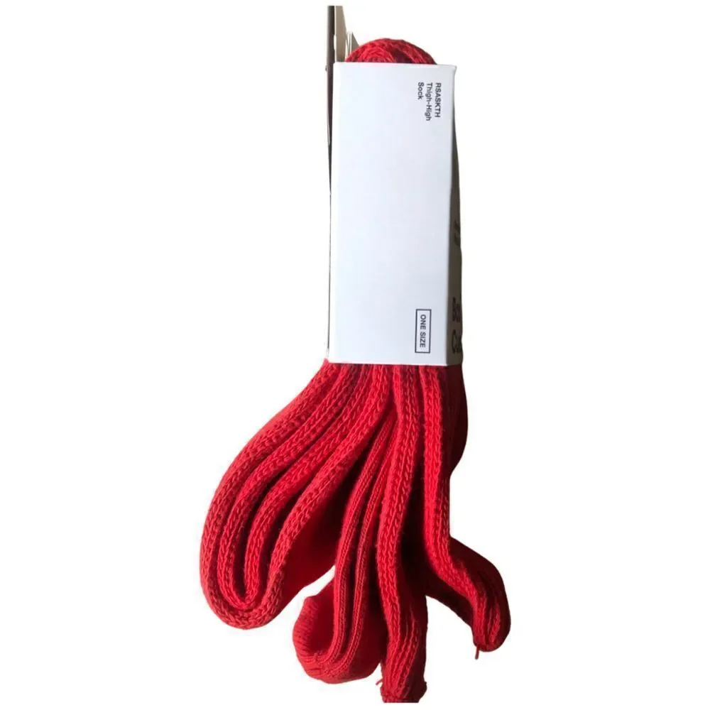 American Apparel Brand New 2000s Y2K DARK RED Vintage Deadstock Thigh High Socks